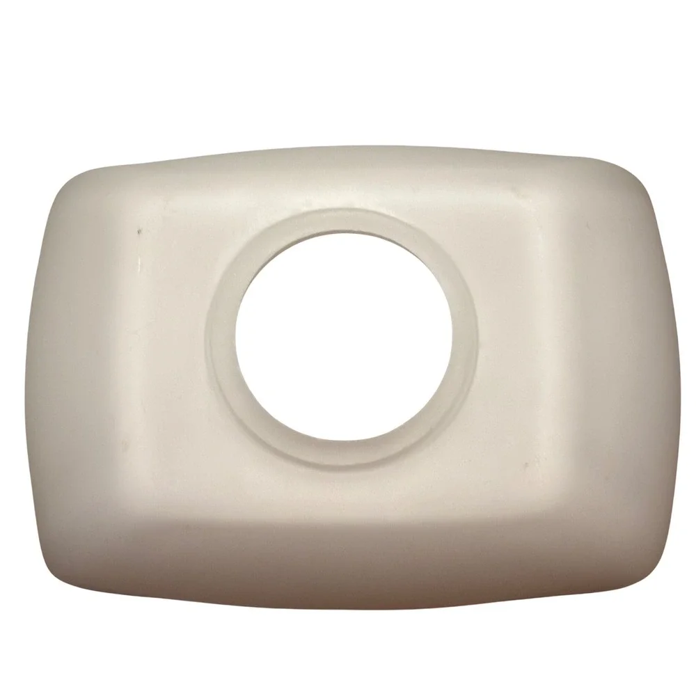 MCM White Frosted Glass Rectangular Bell Lamp Shade Replacement Globes Set of 4